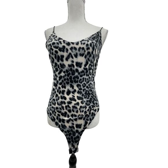 Gaze Leopard print Body suit size medium - Picture 6 of 14